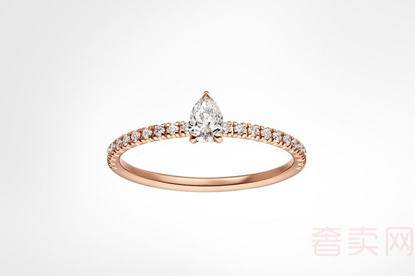 二手卡地亚Etincelle系列 玫瑰金钻石戒指