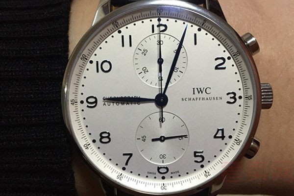 二手IWC万国表葡萄牙系列IW371446腕表(葡计蓝针)表盘细节