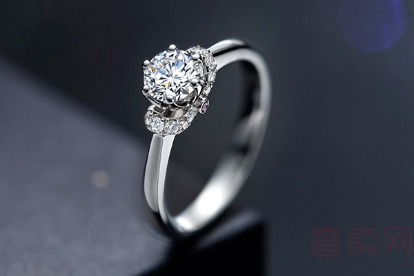 二手我爱钻石网爱守护-公主系列18K白金30分钻石戒指
